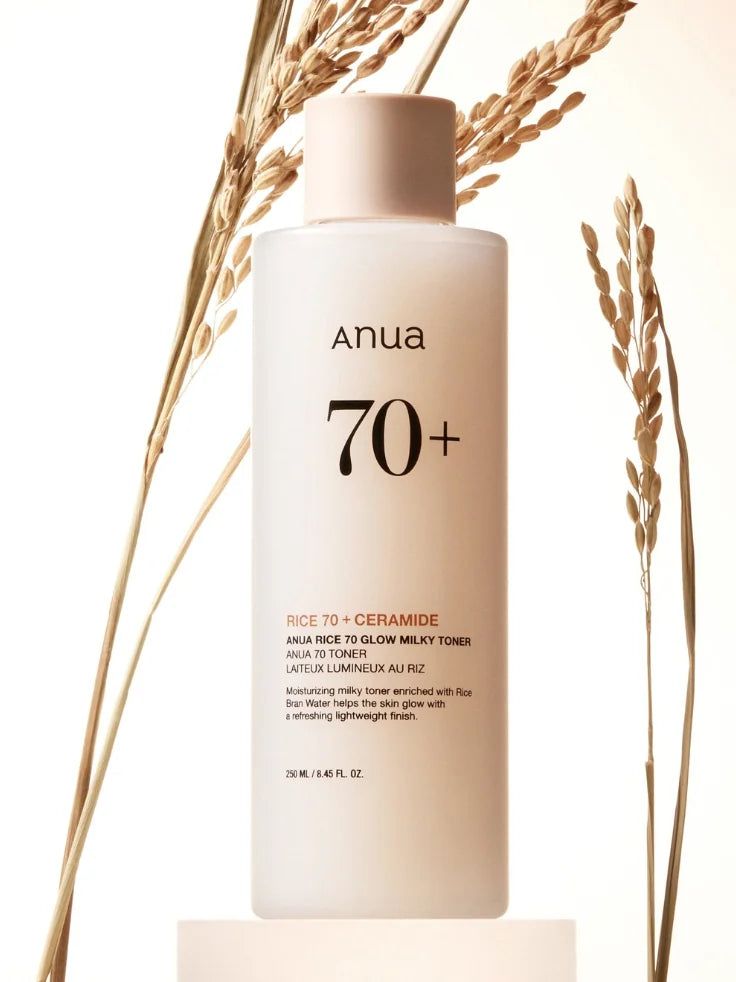 ANUA Rice 70 + Ceramide Glow Toner 250ML - Beauty Cave